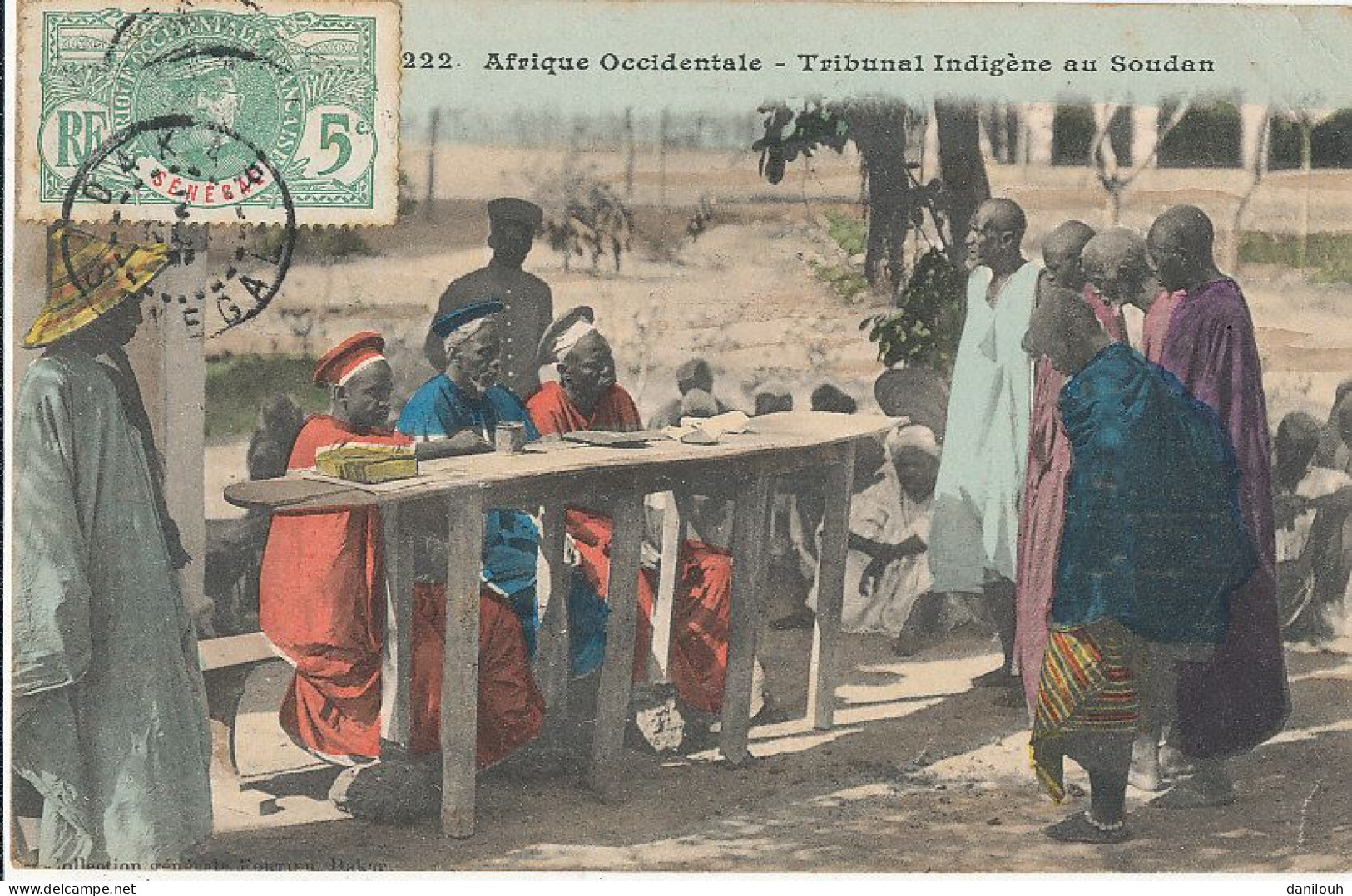 SOUDAN / Tribunal Indigène   Colorisée - Soedan