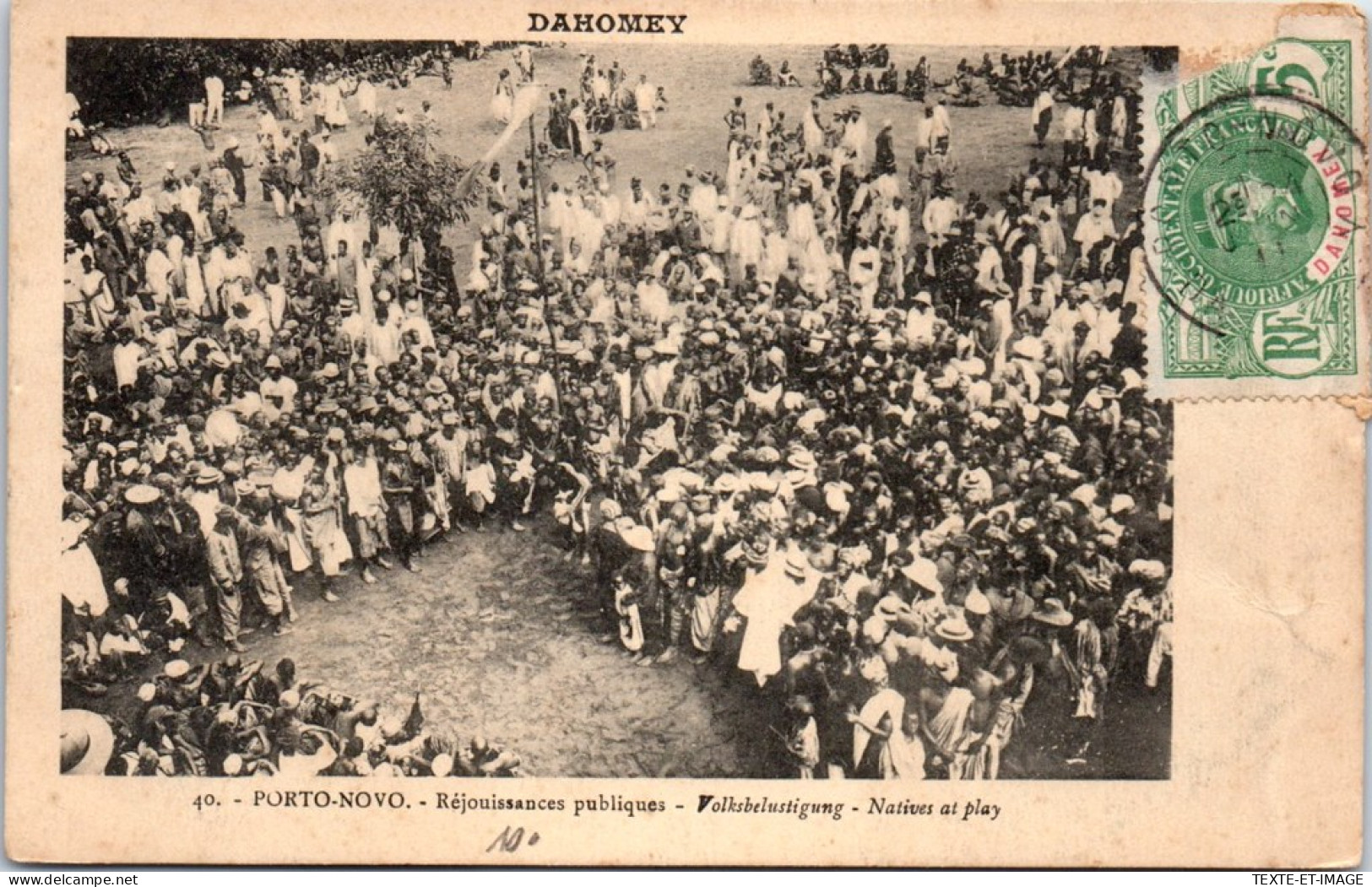 DAHOMEY - PORTO NOVO - Regouissances Publiques. - Dahome