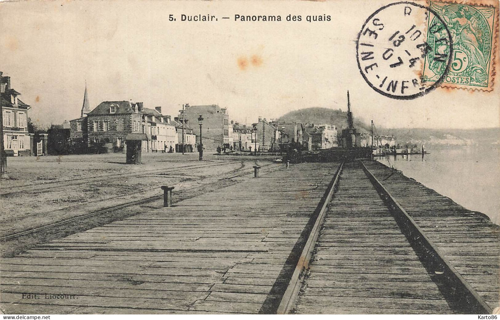Duclair * Panorama Des Quais * Ligne Chemin De Fer - Duclair