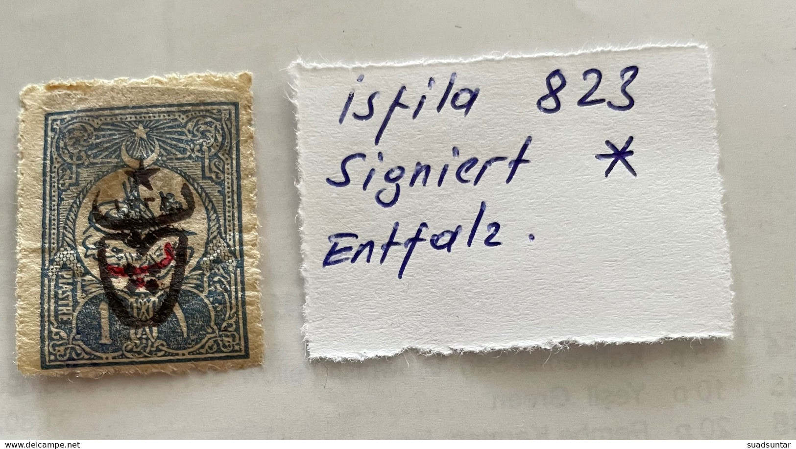1917 Overprinted War Issues Stamps PTT Isfila 823 MH Signiert - Ungebraucht
