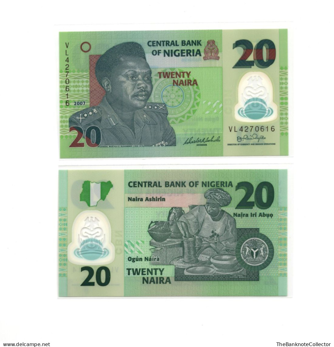 Nigeria  20 Naira 2007 Polymer Issue  UNC P-34 - Nigeria