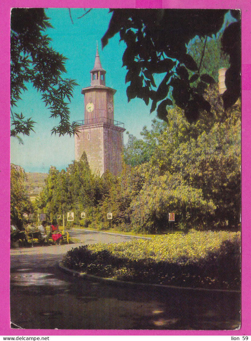 310807 / Bulgaria - Svishtov - Clock Tower  PC 1967 Sofia USED 8 St - Cherven Fortress, Ruse Region To France Paris - Briefe U. Dokumente