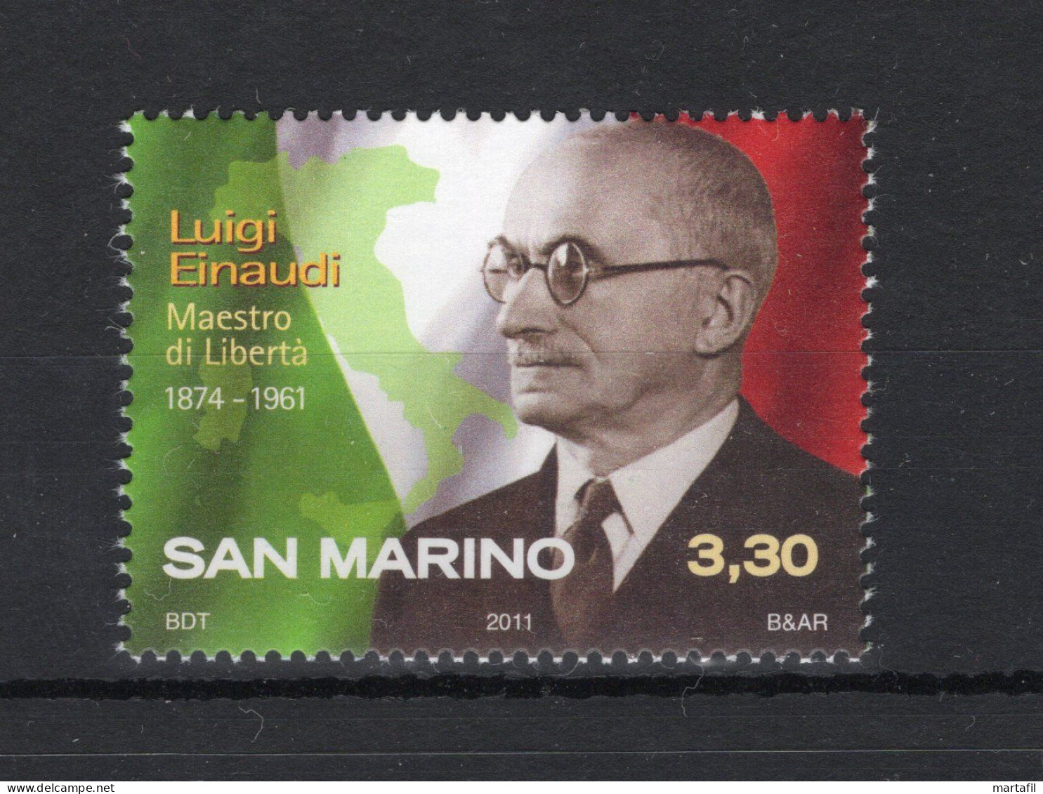 2011 SAN MARINO SET MNH ** 2308 Luigi Einaudi - Nuovi