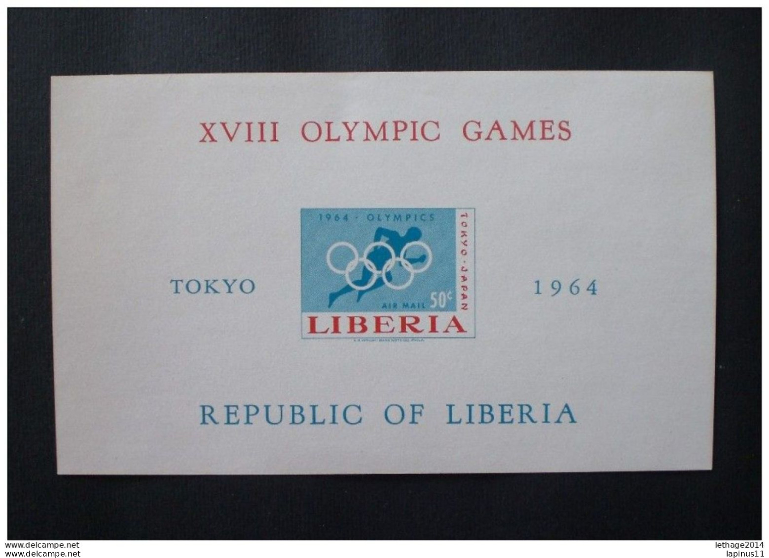 STAMPS LIBERIA 1964 Airmail Olympic Games Tokyo 1964 Japan MNH IMPERF !!! - Liberia