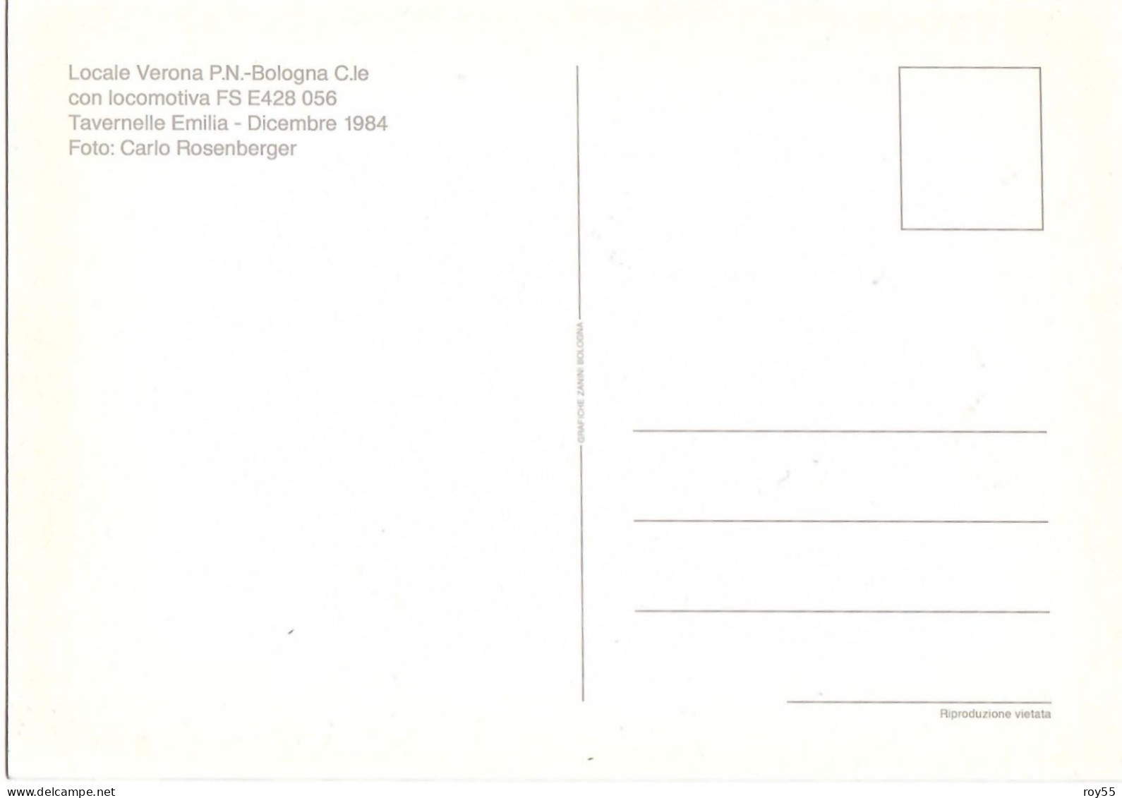 Emilia Romagna Bologna Tavernelle Emilia Frazione Di Calderara Del Reno Treno Locale Verona Bologna In Transito Nel 1984 - Stazioni Con Treni
