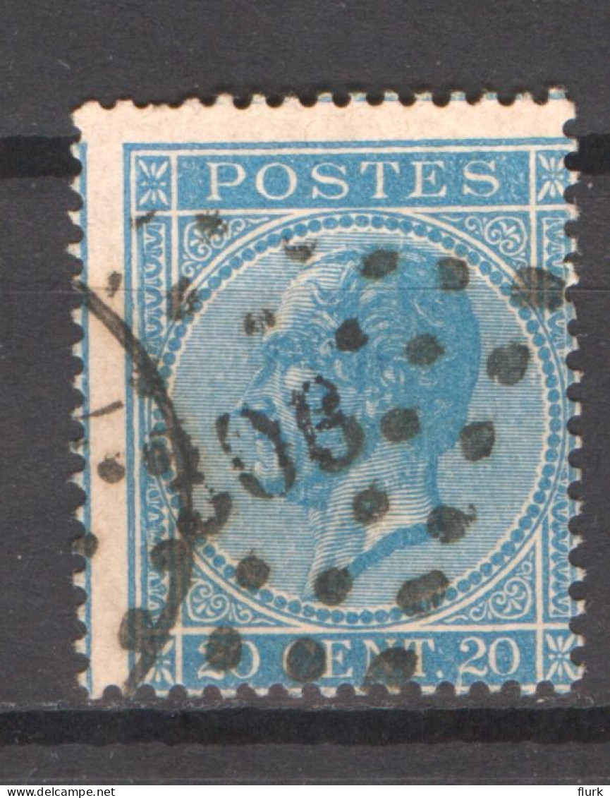 België OCB18 Gestempeld Pt306 Ransart COBA €15 - 1865-1866 Profiel Links