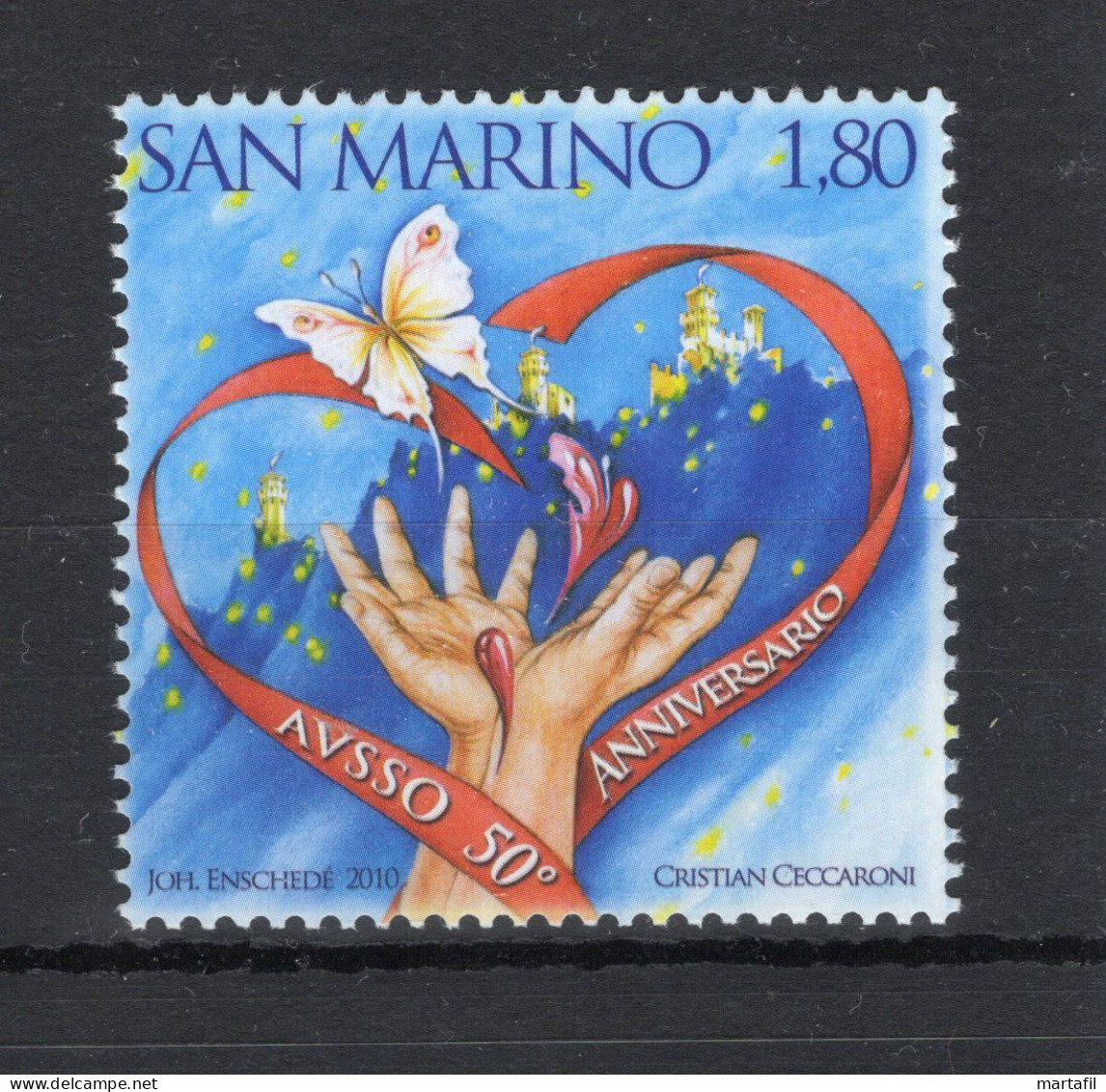 2010 SAN MARINO SET MNH ** 2264 50° Anniversario Dell' A.V.S.S.O. - Unused Stamps