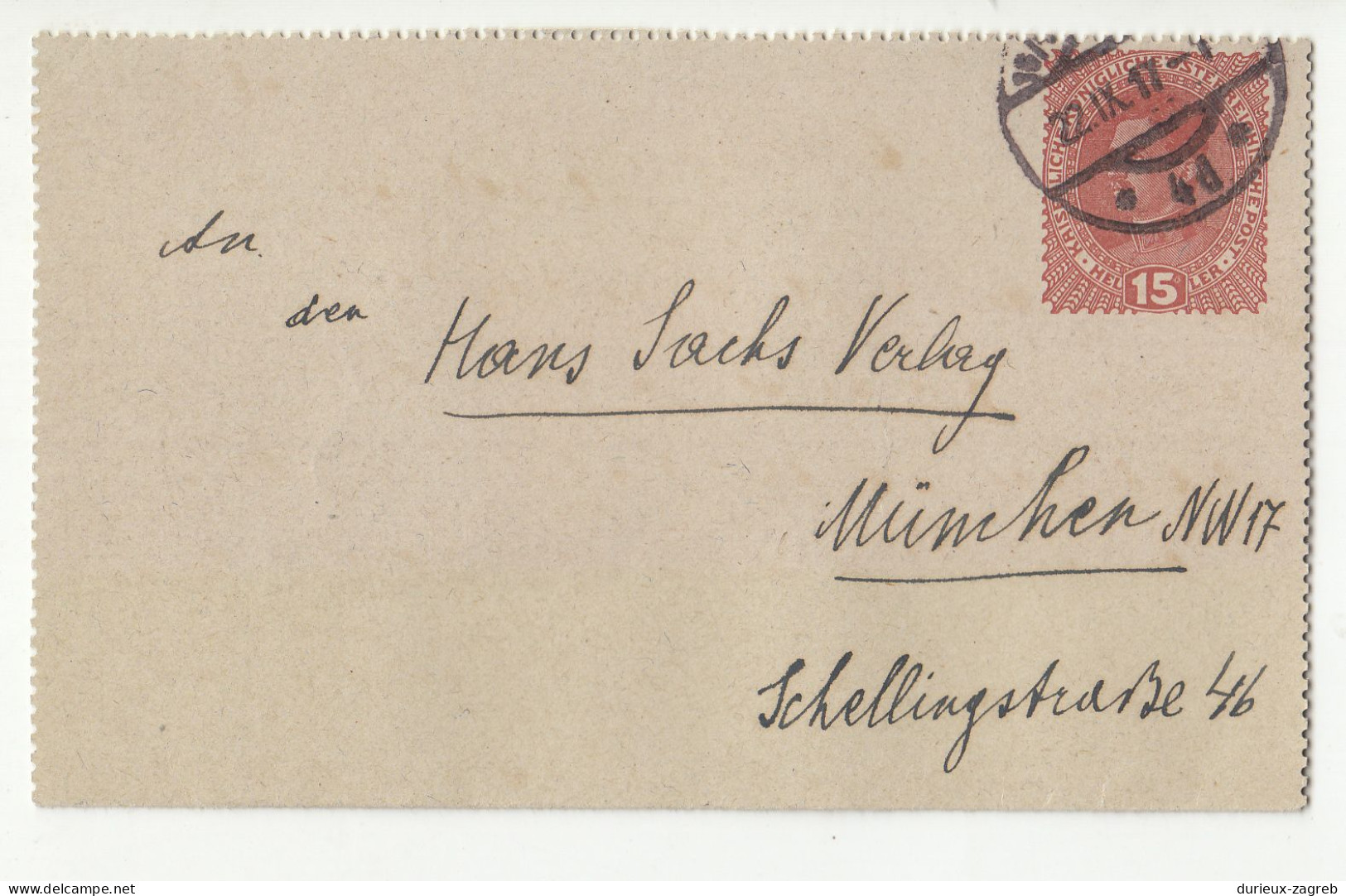 Austria Old Postal Stationery Letter-card Posted 1917 Wien B240401 - Carte-Lettere