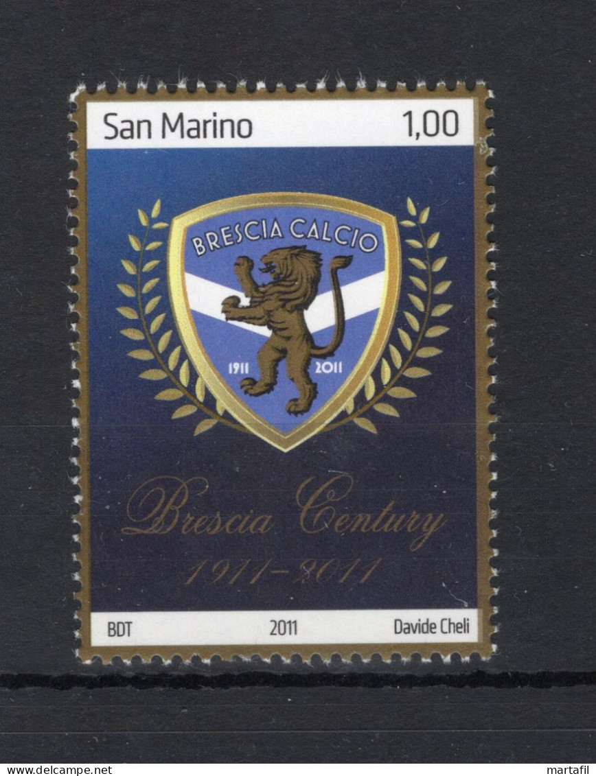2011 SAN MARINO SET MNH ** 2329 Centenario Del Brescia Calcio - Neufs