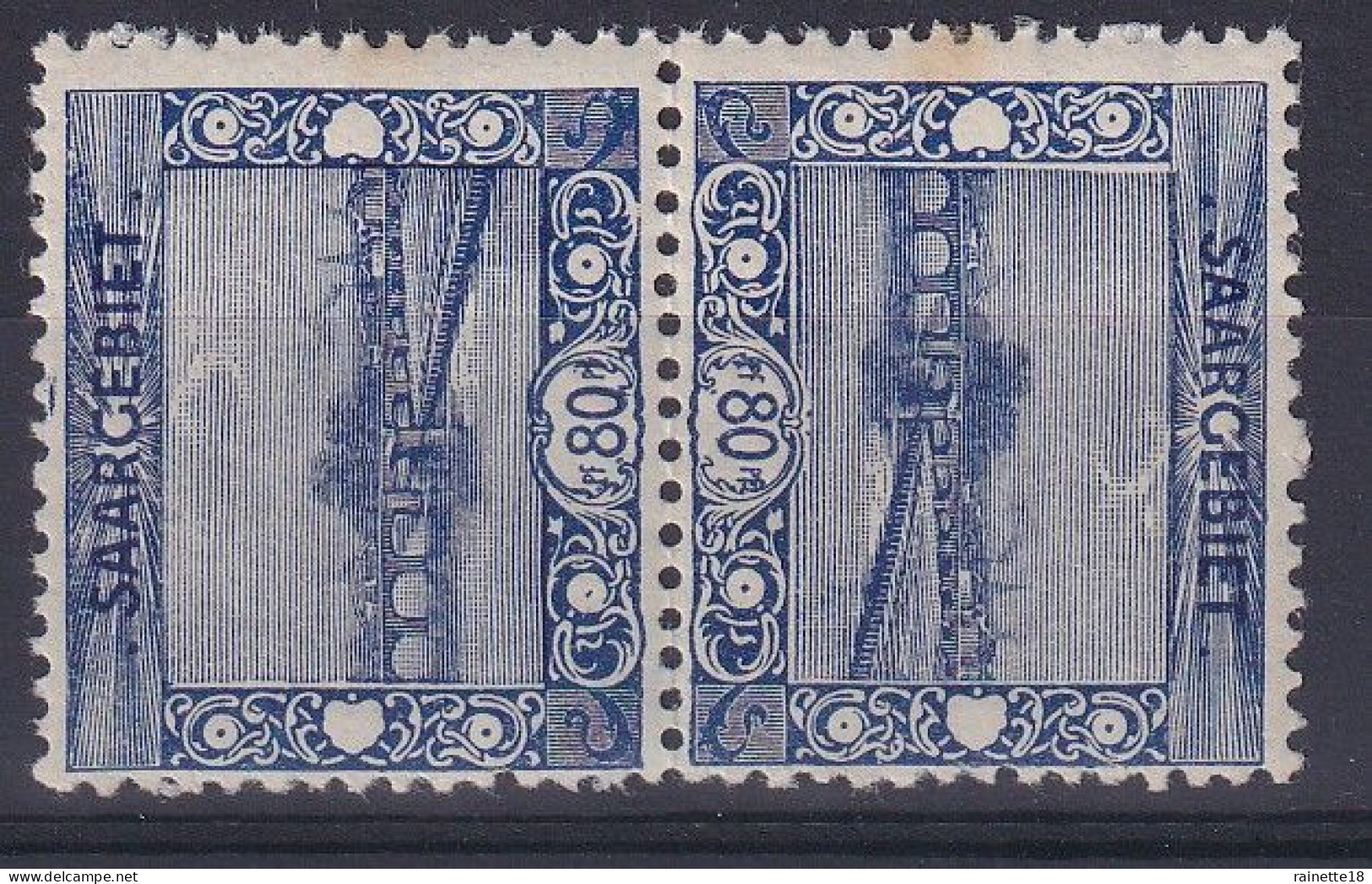 Sarre     61 **  Paire Tête-bêche - Unused Stamps