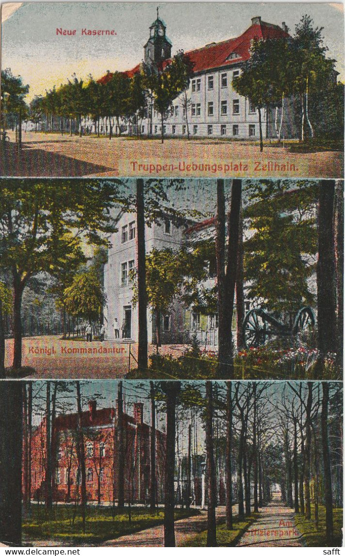AK Zeithain, Truppenübungsplatz, 3 Ansichten Um 1910 - Zeithain