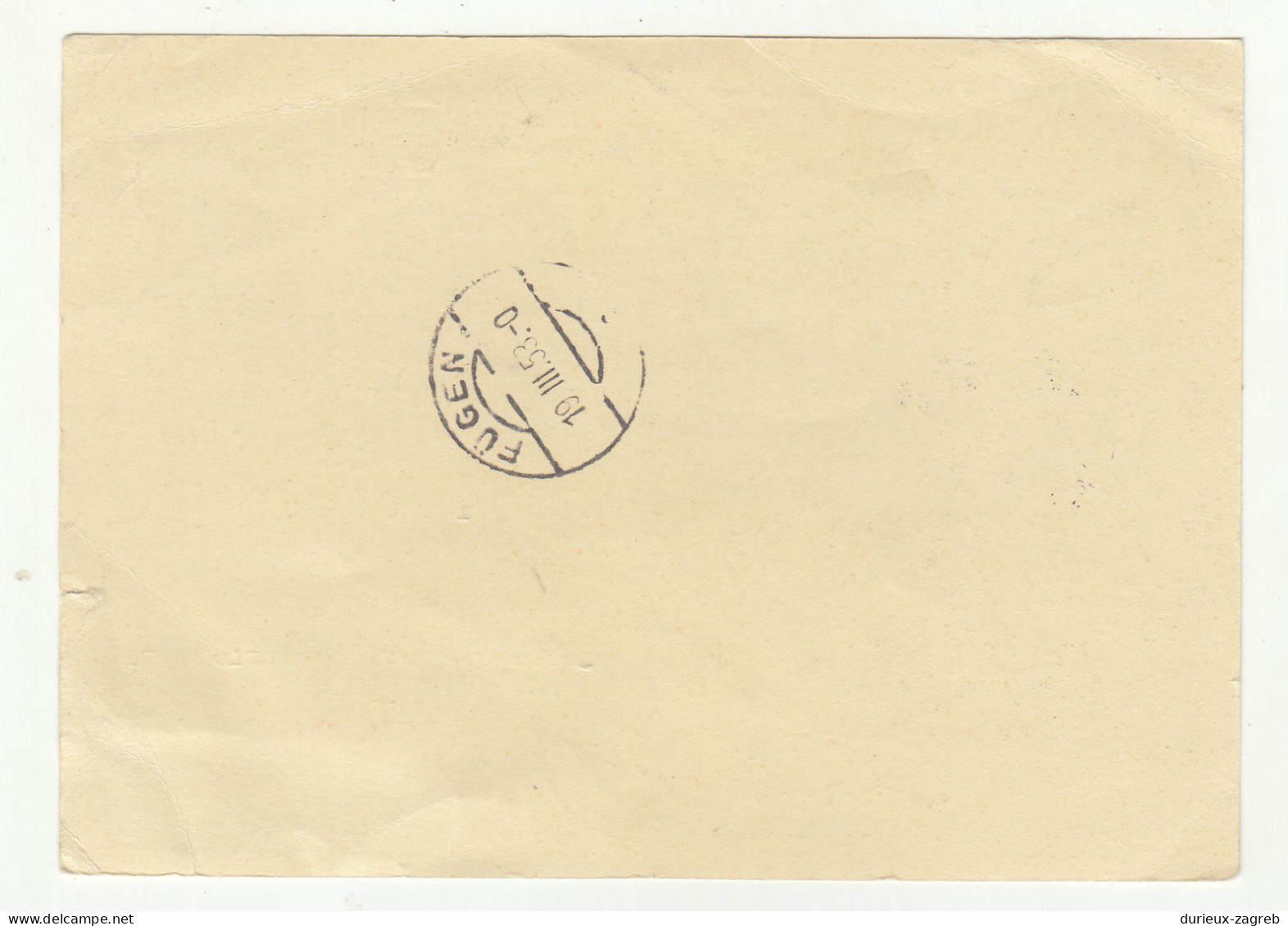 Fogen, Zillertal Illustrated Postal Stationery Postcard Posted 1953 - Special Postmark - Taxed - Non Reclame Sticker - Taxe