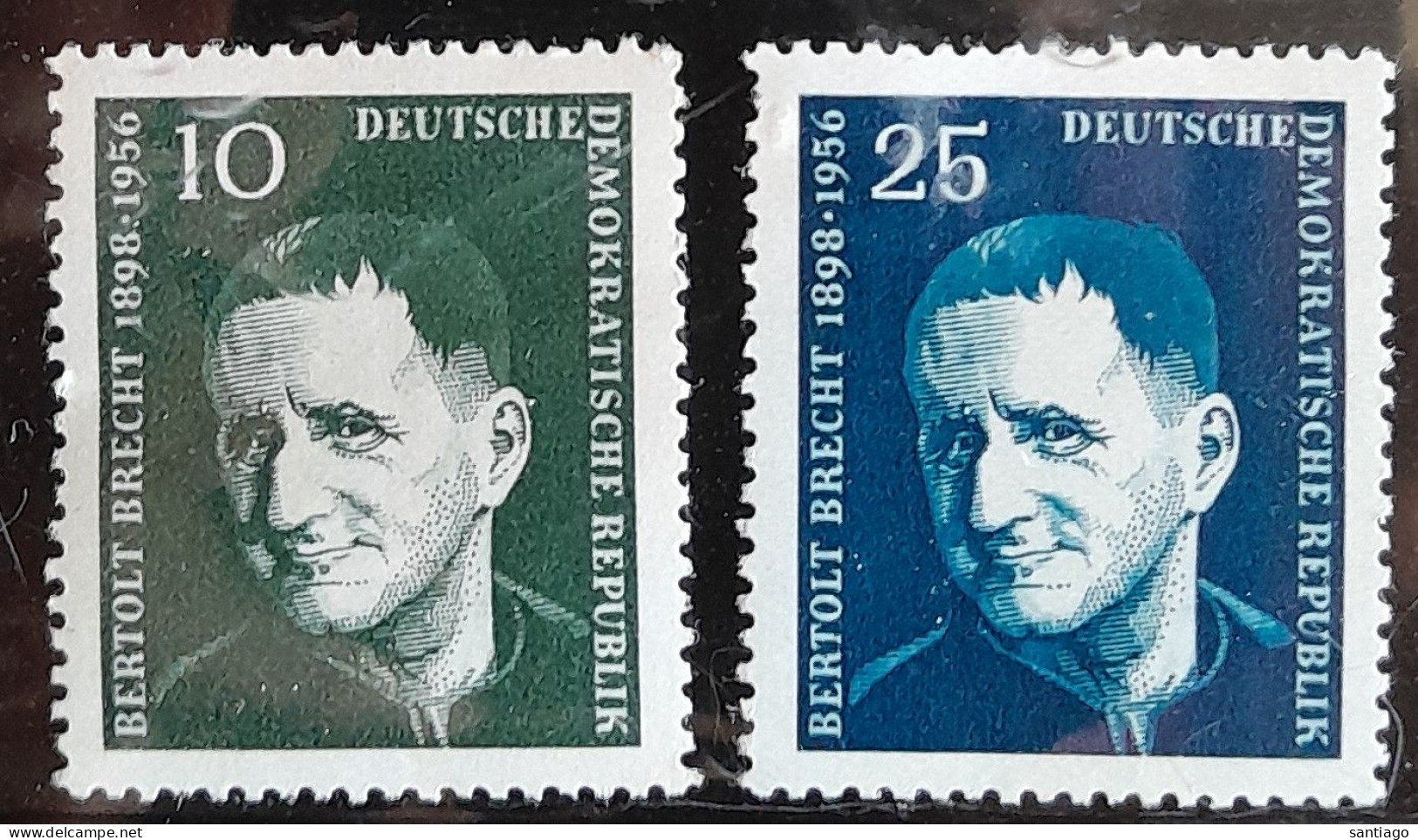 DDR : Nrs 309 - 10 / Anniversaire De La Mort De Berthold Brecht - Ungebraucht