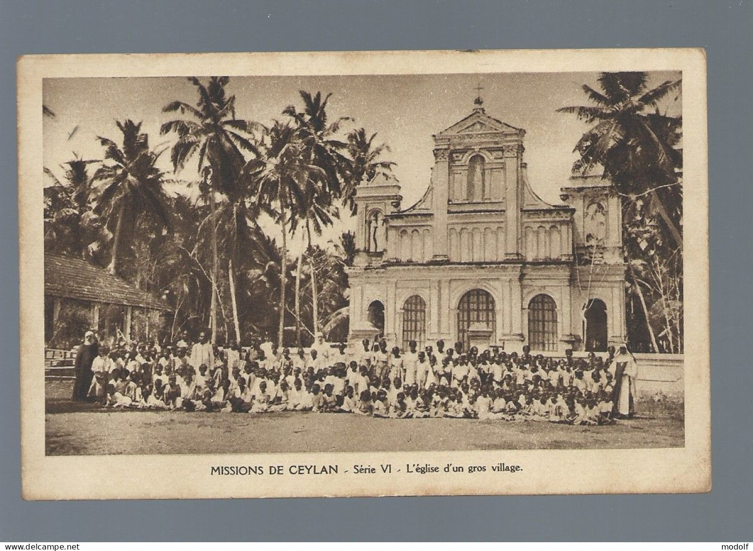 CPA - Mission De Ceylan - Série VI - L'église D'un Gros Village - Non Circulée - Sri Lanka (Ceylon)