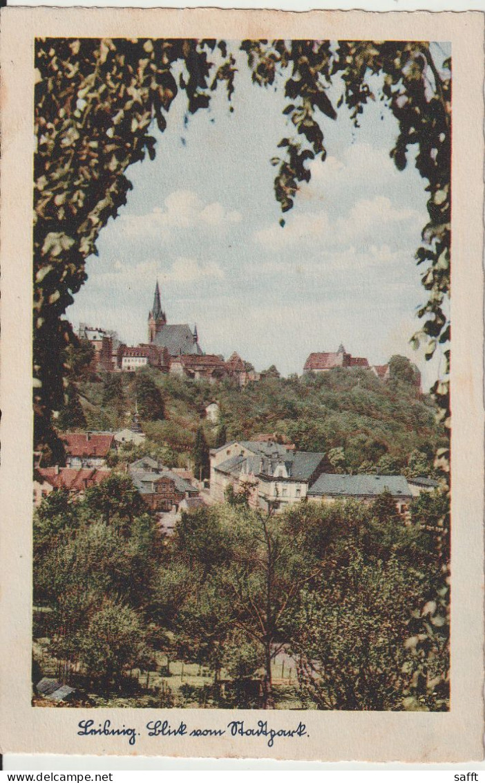 AK Leisnig, Blick Vom Stadtpark 1934 - Leisnig