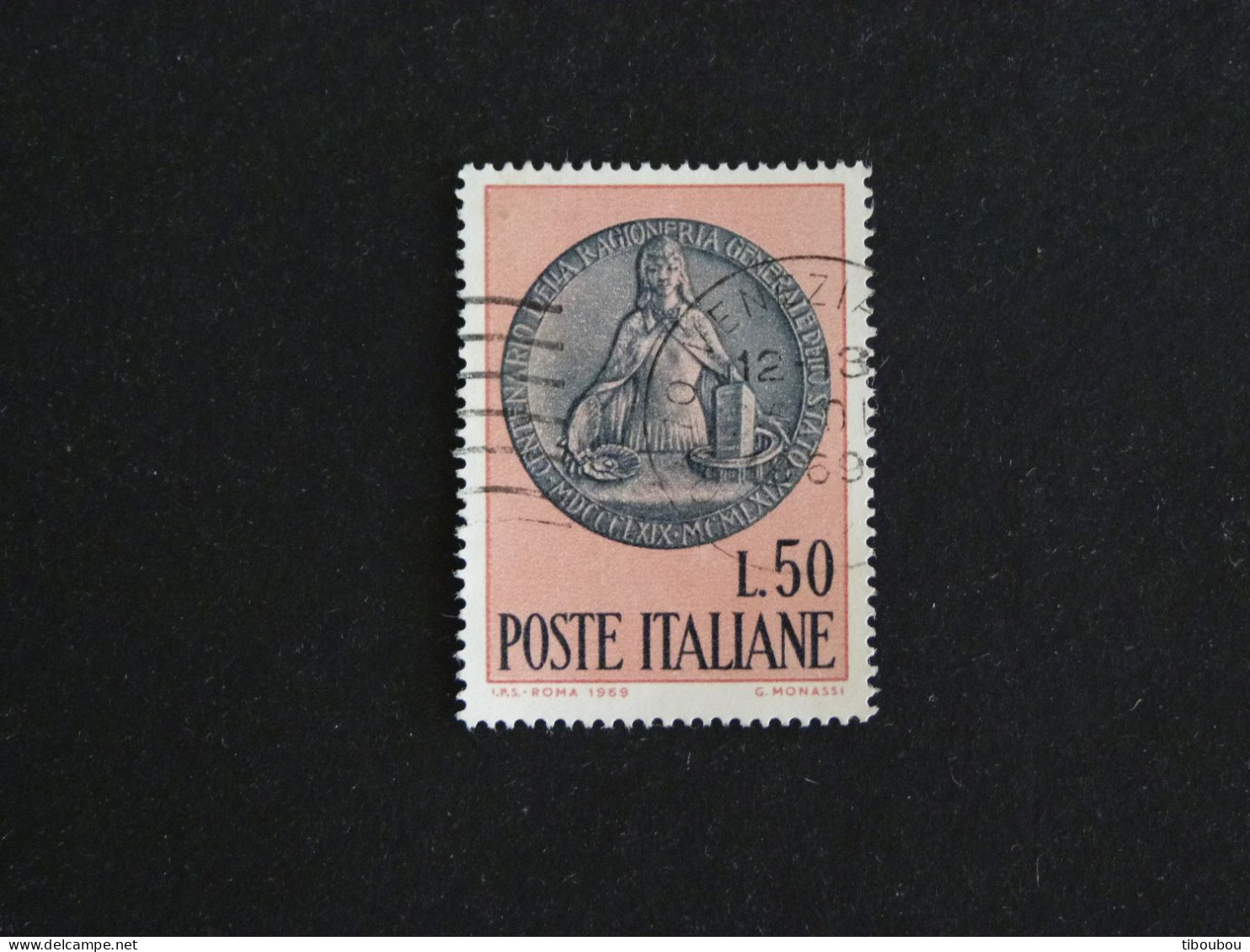 ITALIE ITALIA YT 1033 OBLITERE - COMPTABILITE DE L'ETAT - 1961-70: Oblitérés