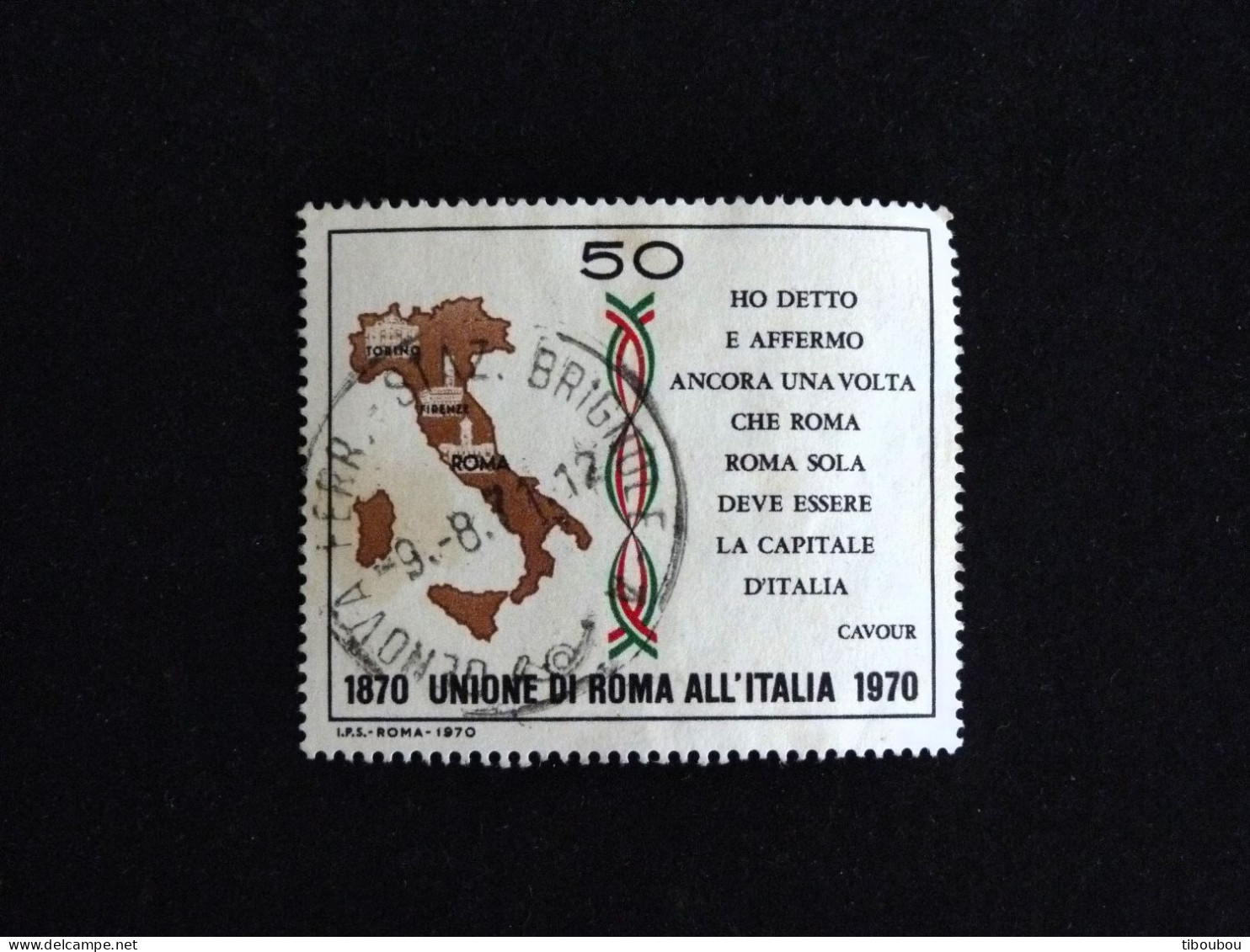 ITALIE ITALIA YT 1053 OBLITERE - CENTENAIRE RATTACHEMENT DE ROME - 1961-70: Afgestempeld