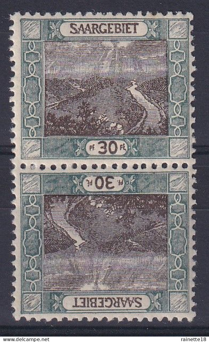 Sarre     57 **  Paire Tête-bêche - Unused Stamps