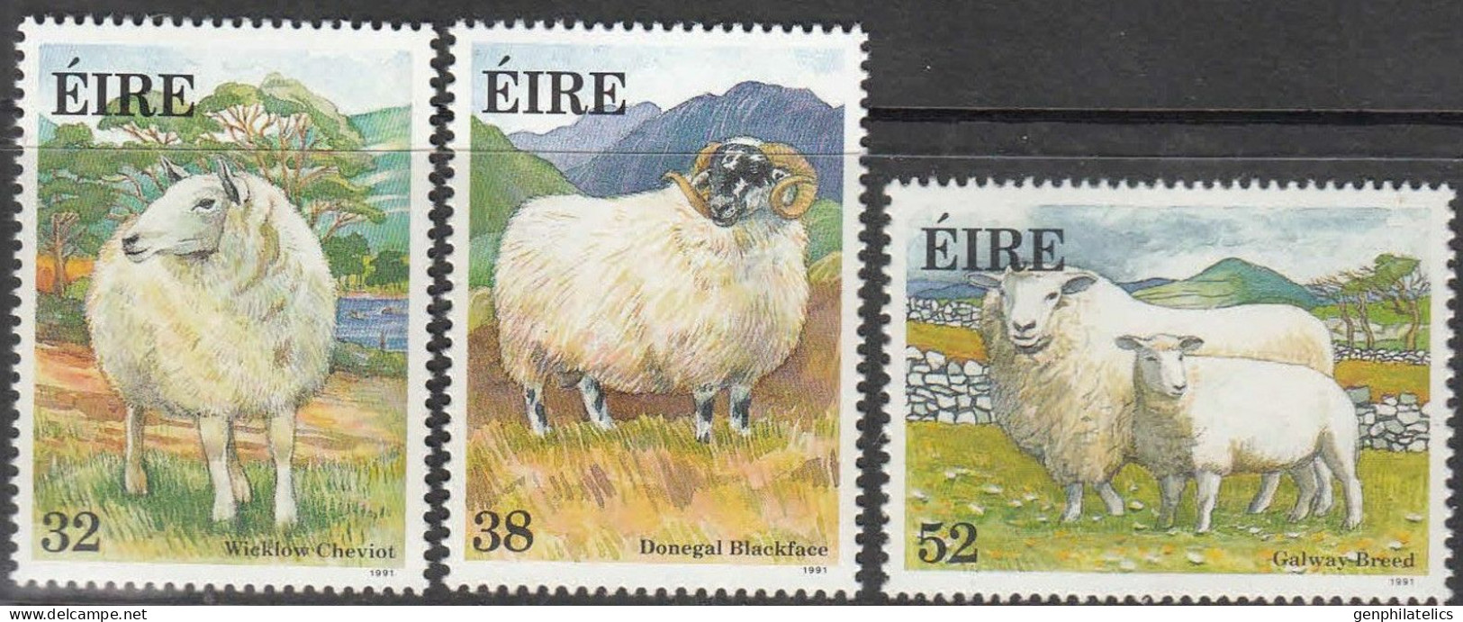 IRELAND 1991 FAUNA Animals SHEEP - Fine Set MNH - Unused Stamps