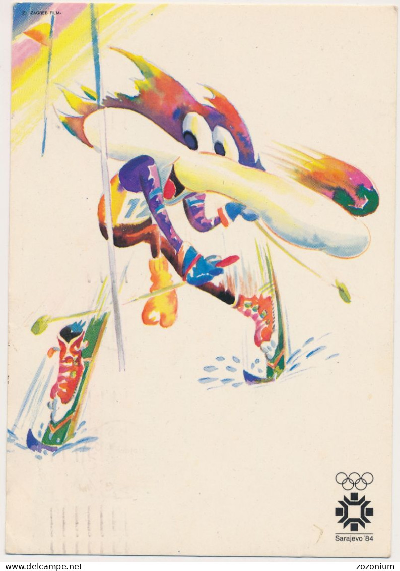 Olympic Games Sarajevo 1984 - Mascot Vucko ORG VTG POSTCARD CARTE POSTALE - Jeux Olympiques