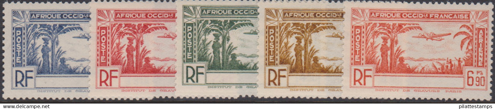 Côte D'ivoire PA  1a/5a** Variété Sans Légende - Altri & Non Classificati