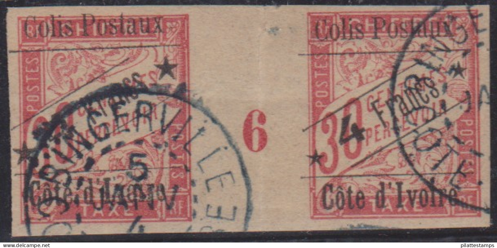 Côte D'ivoire Colis Postal 10 Obl Millésime 6 - Autres & Non Classés