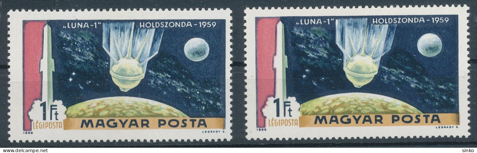 1969. Conquest Of The Moon - L - Misprint - Varietà & Curiosità