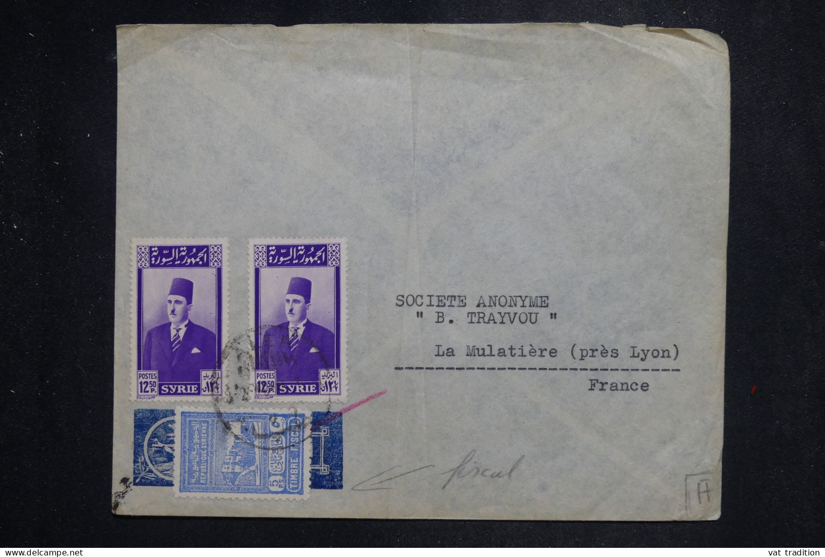 SYRIE - Enveloppe Commerciale De Alep Pour La France En 1948 - L 151547 - Syrien