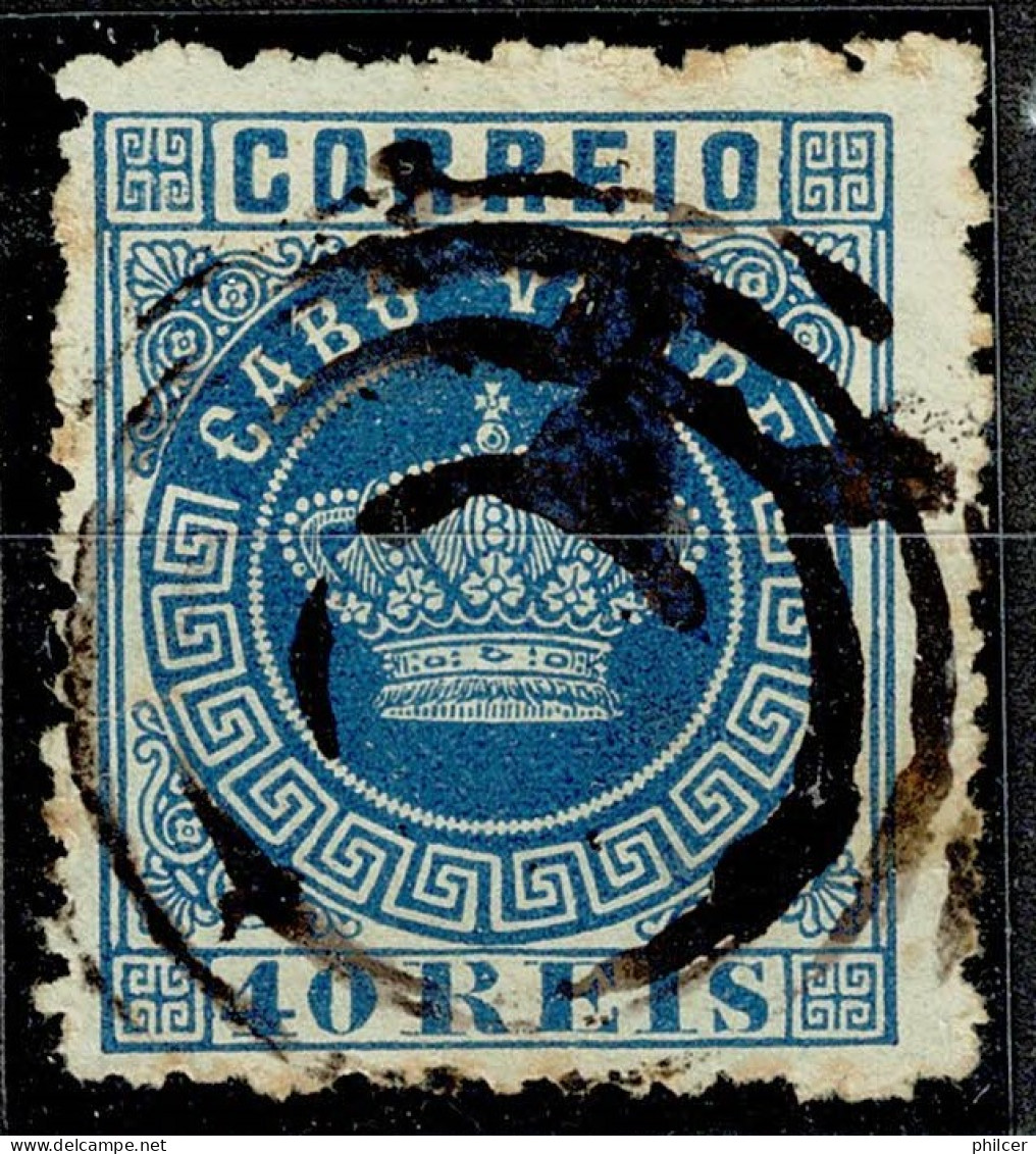 Cabo Verde, 1877, # 5 Dent. 12 1/2, Used - Isola Di Capo Verde