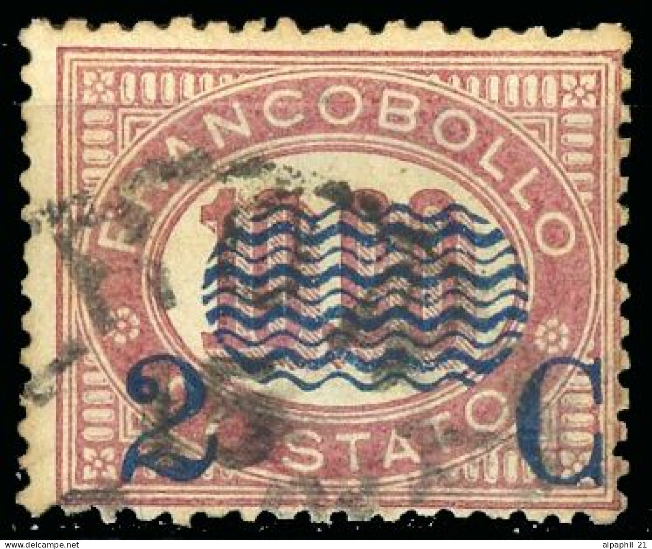 Italia: Number Within An Oval, 1878 - Used