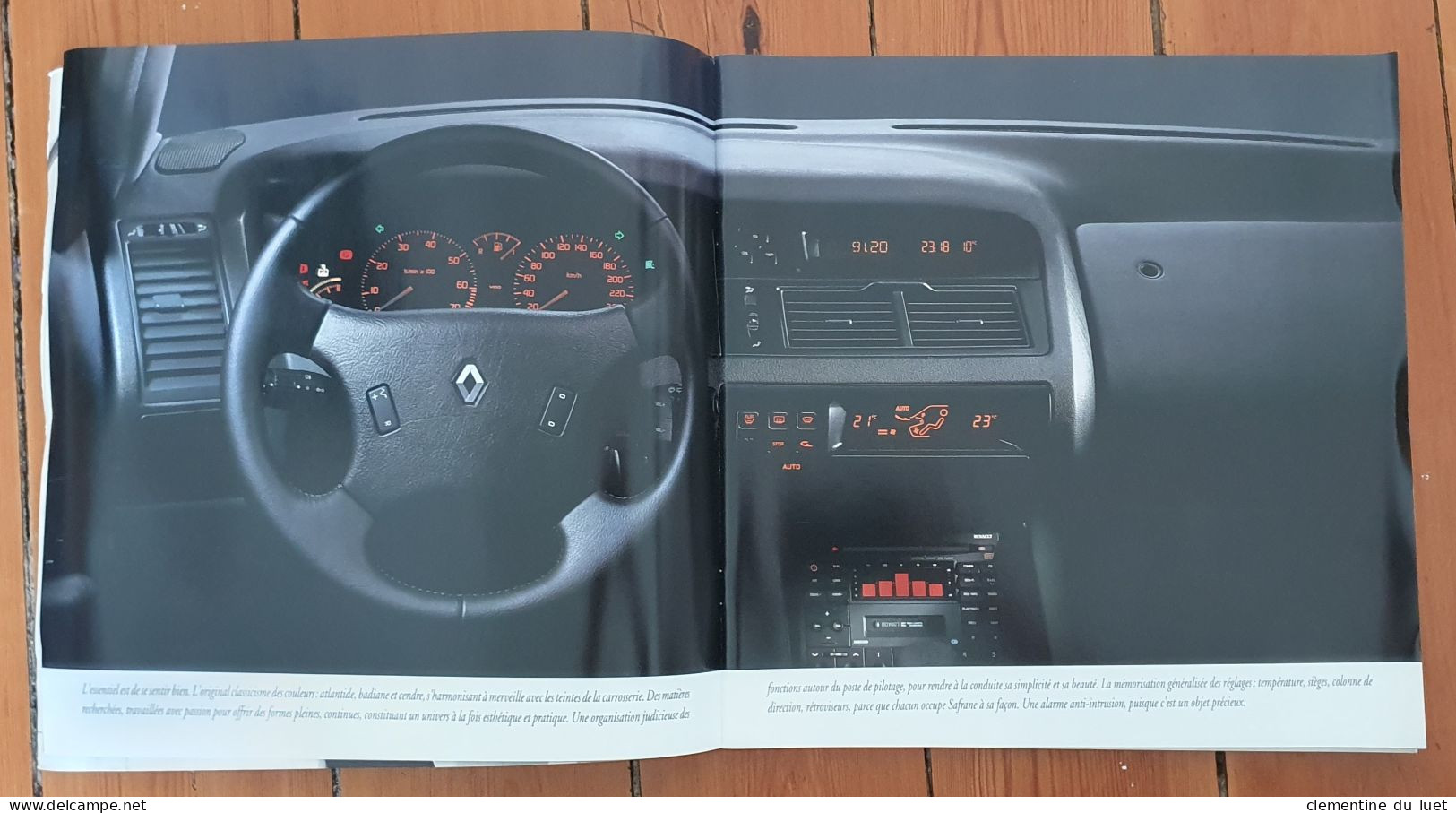 BROCHURE SAFRANE 1992 / 1993 - Auto's