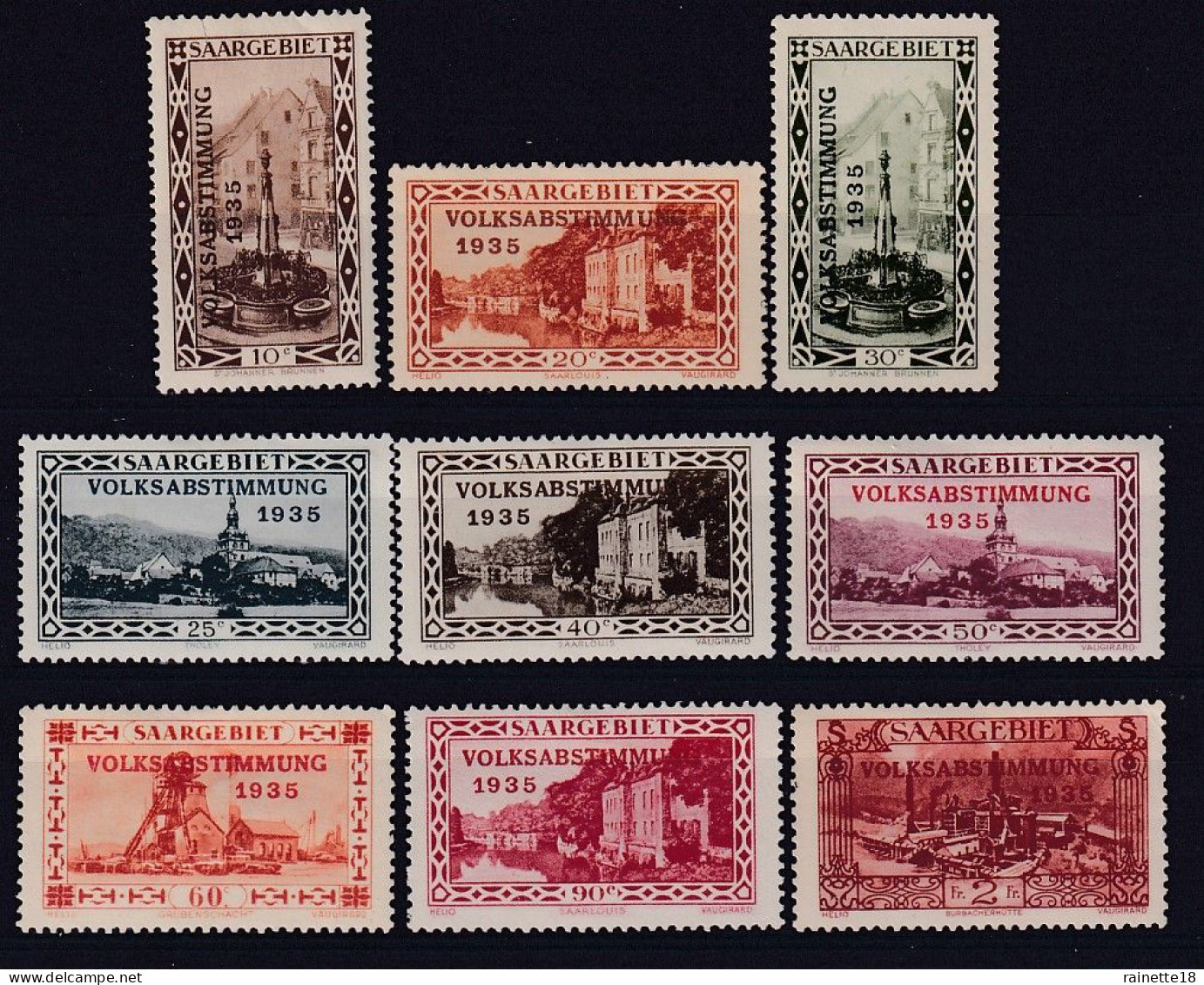 Sarre     Entre Le 173 Et Le 185 * - Unused Stamps