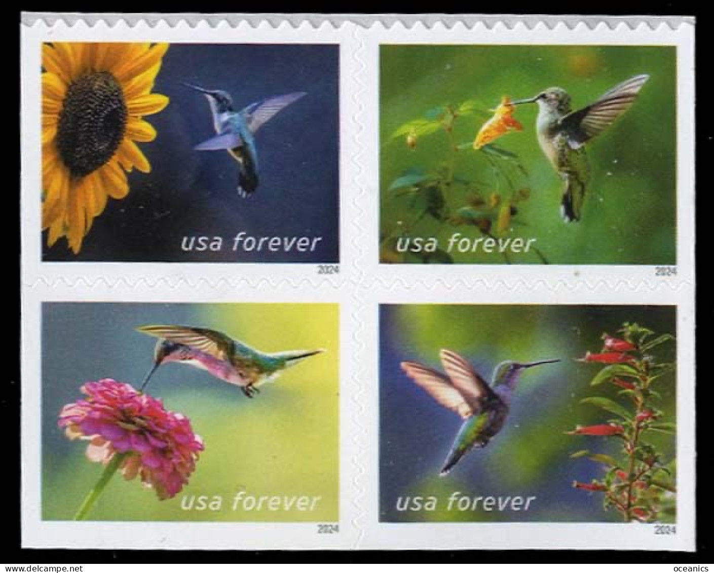 Etats-Unis / United States (Scott No.5848a - Garden Delights Forever Stamps) [**] Bloc Of 4 - Ungebraucht