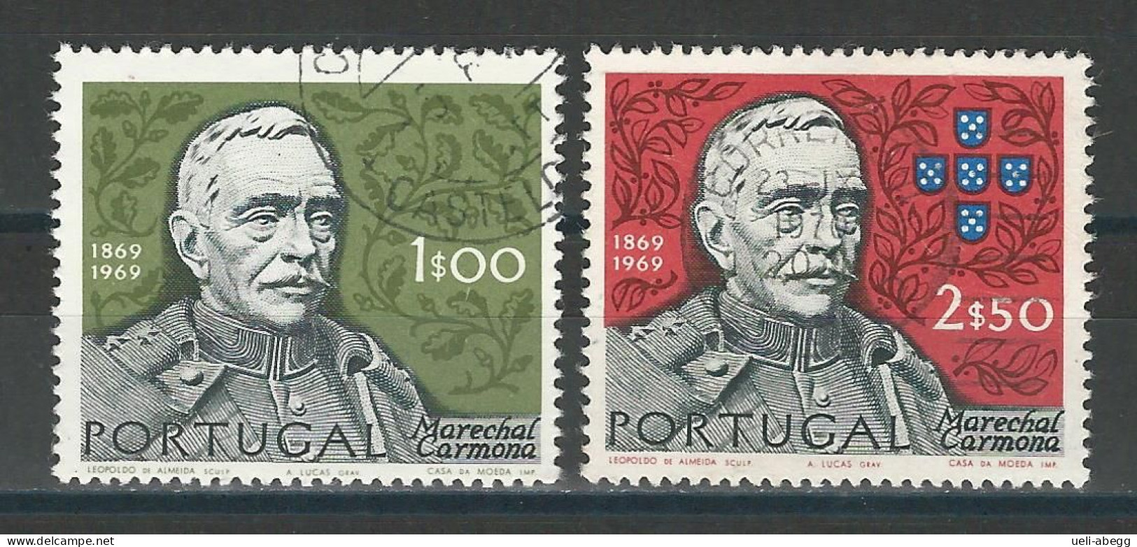 Portugal Mi 1099, 1100 O - Gebruikt