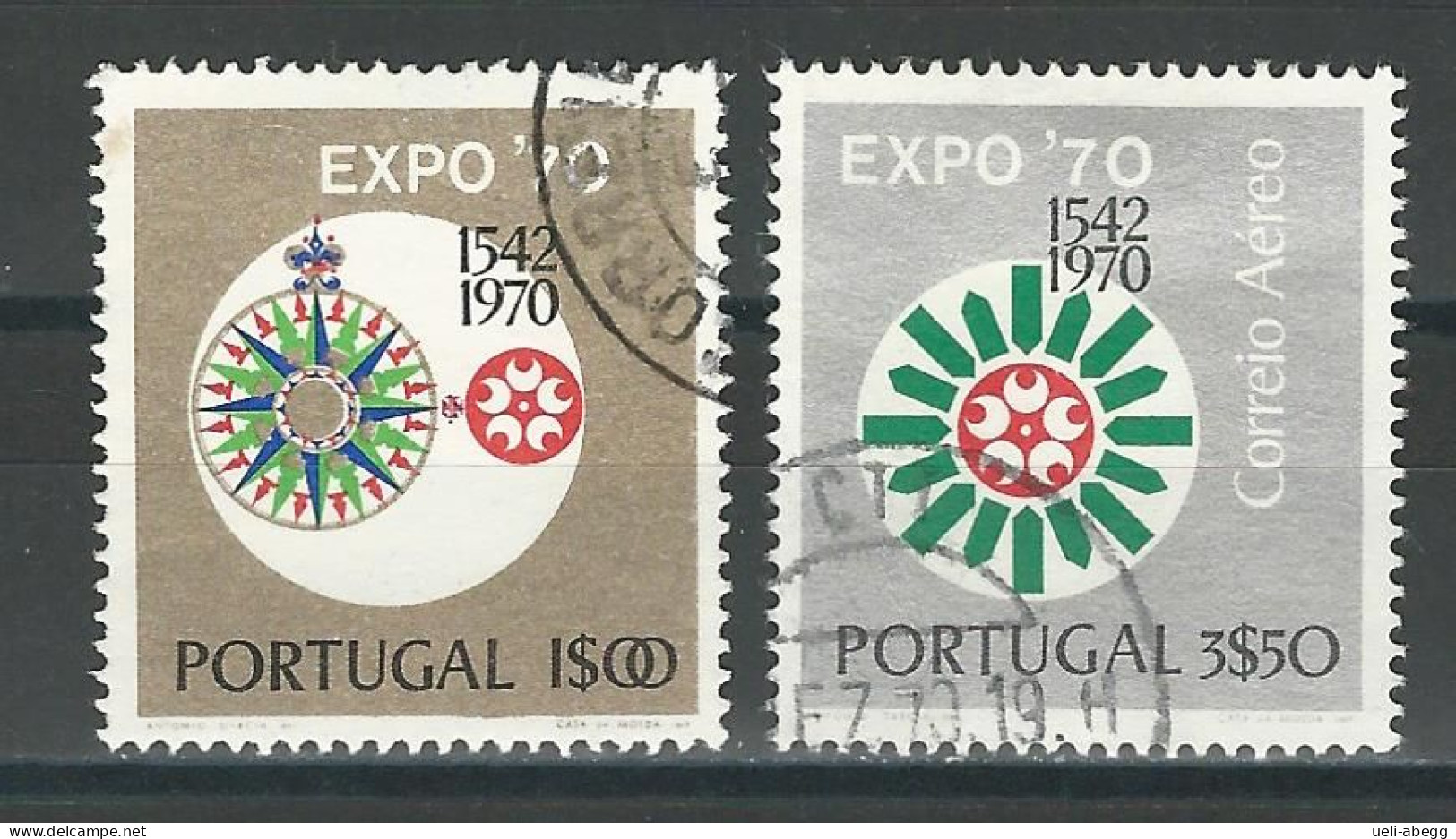 Portugal Mi 1105, 1106 O - Gebruikt