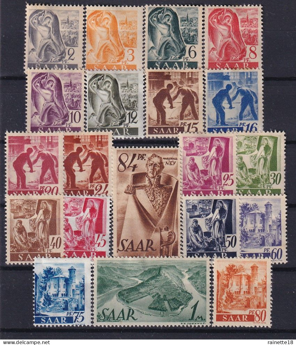 Sarre     196/215 * - Unused Stamps