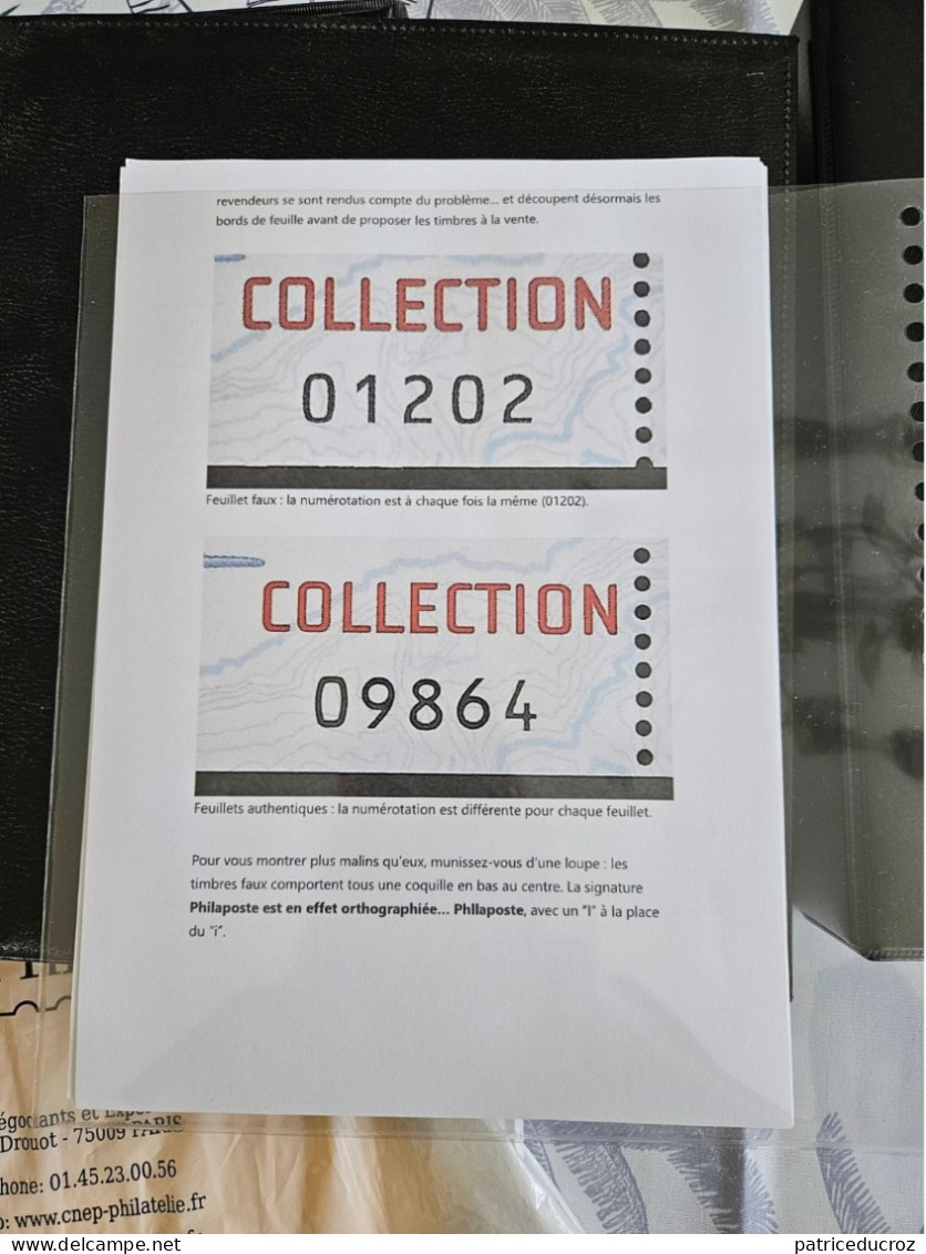 Collection des 27 feuillets neuf** ( 1997- 2023 ) de la poste aérienne + un faux dans un album Yvert & Tellier