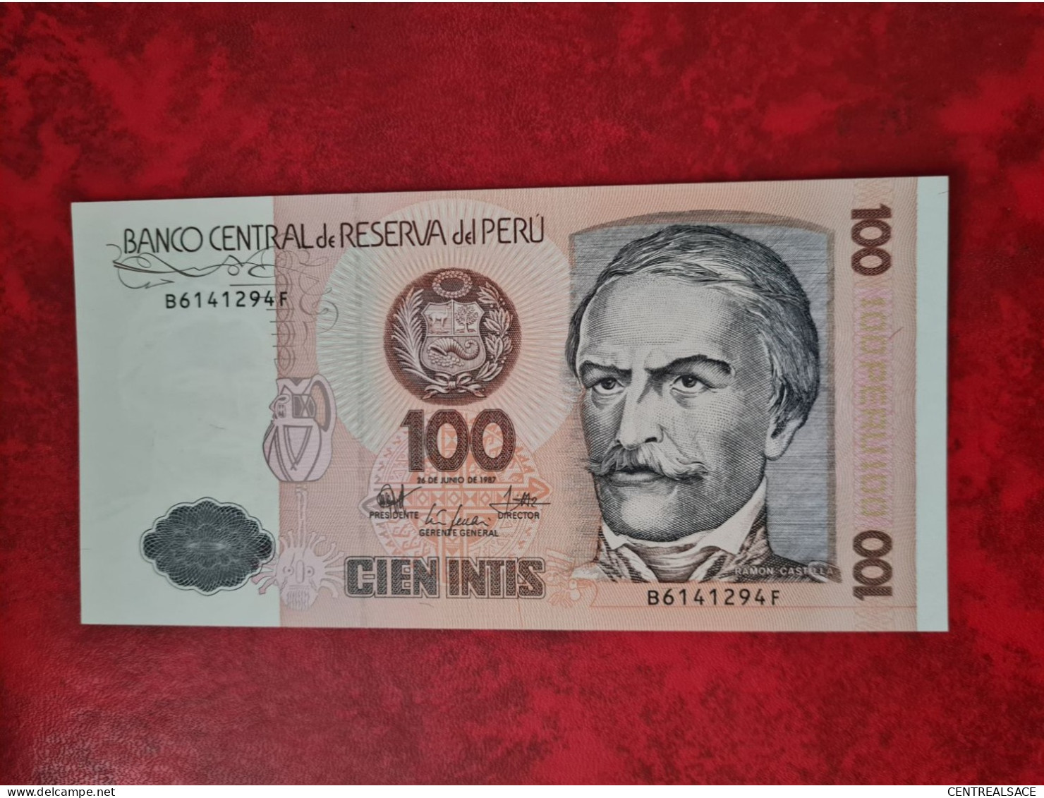 BILLET 100  CIEN INTIS PEROU PERU 1987 - Unclassified