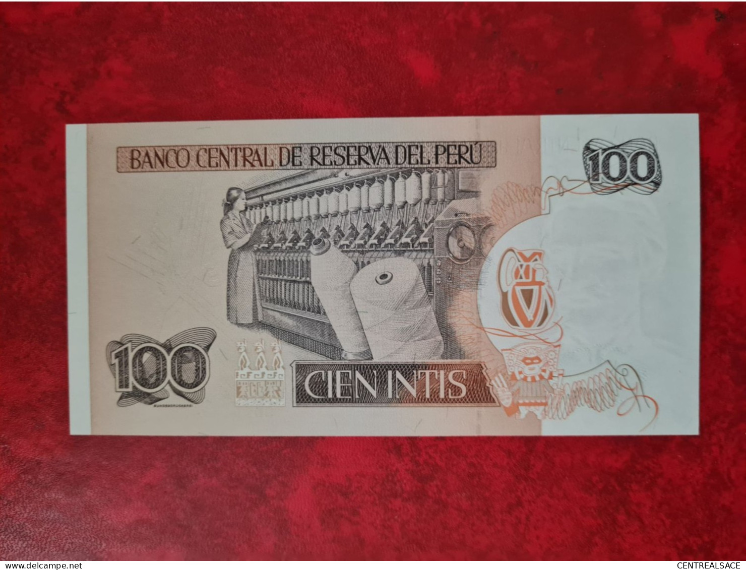 BILLET 100  CIEN INTIS PEROU PERU 1987 - Ohne Zuordnung