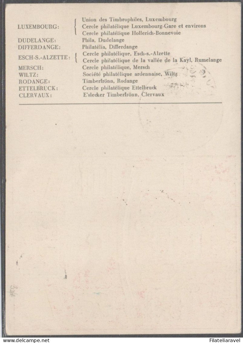 LUSSEMBURGO - 1946 - Cartolina Emessa In Occasione Della Giornata Del Francobollo Del 1946 - Lettres & Documents