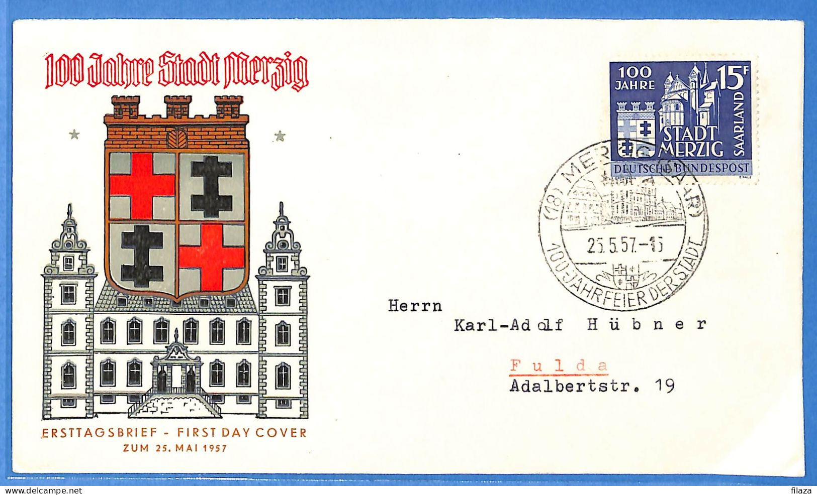 Saar - 1957 - Carte Postale FDC De Saarbrücken - G31907 - FDC