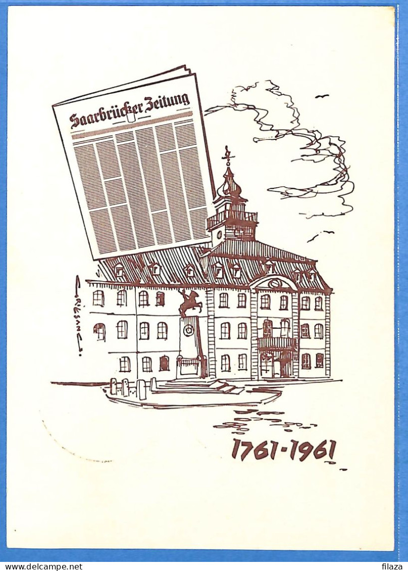 Saar - 1961 - Carte Postale FDC De Saarbrücken - G31874 - FDC