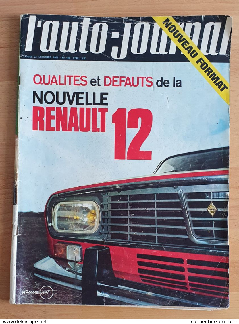 AUTO JOURNAL 23 OCTOBRE 1969 RENAULT 12 INTERVIEW PIERRE DREYFUS - Auto/Motor