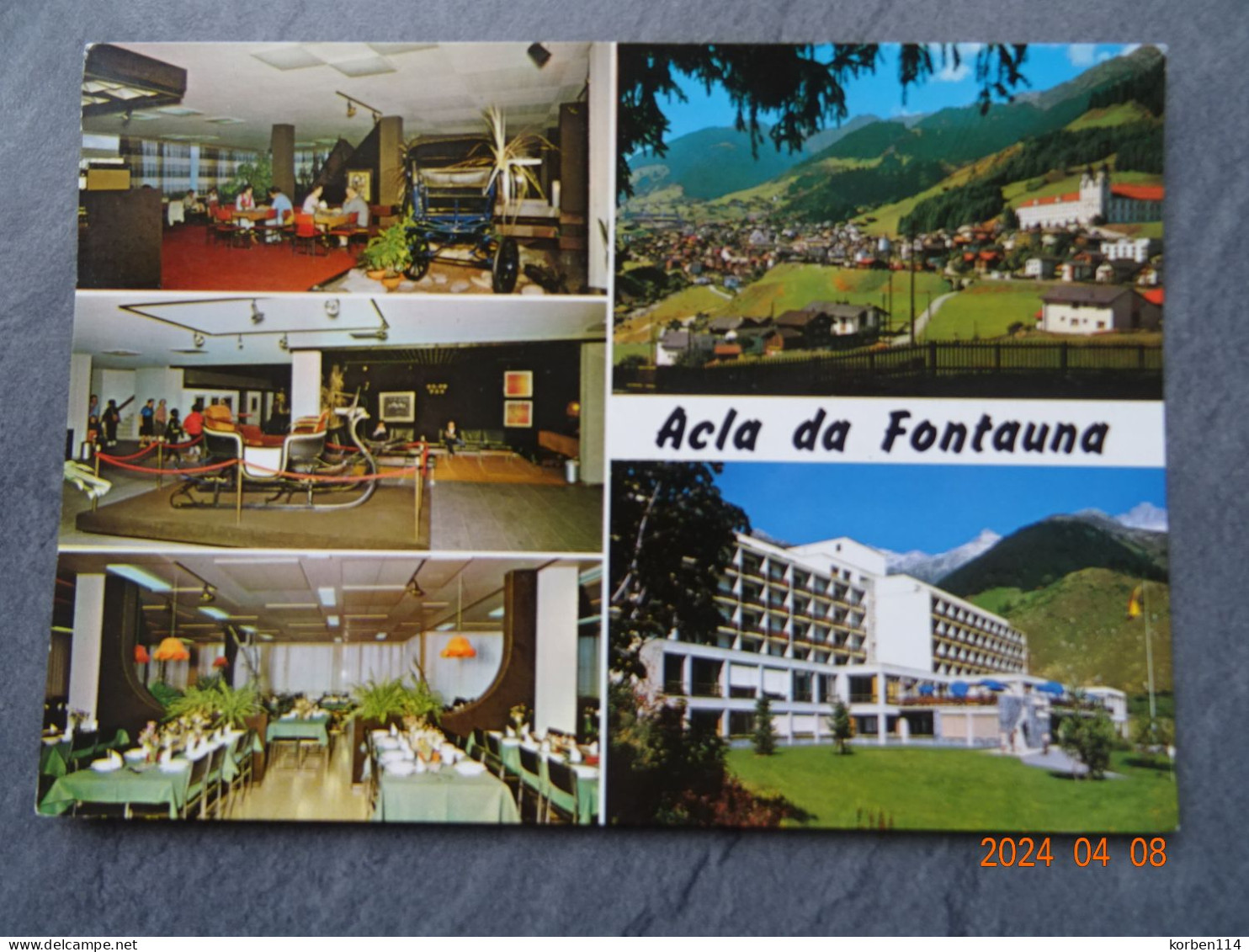 HOTEL    "  ACLA DA FONTAUNA    "    DISENTIS - Hotels & Restaurants