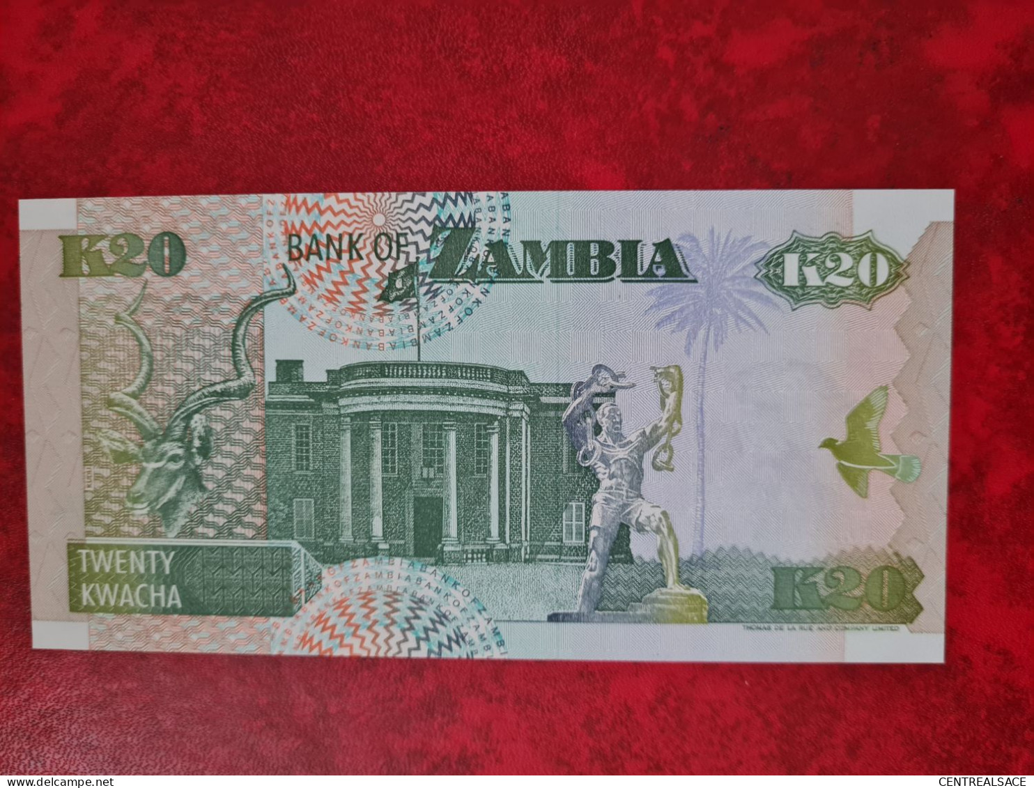 BILLET 20 KWACHA ZAMBIA ZAMBIE 1992 - Non Classificati