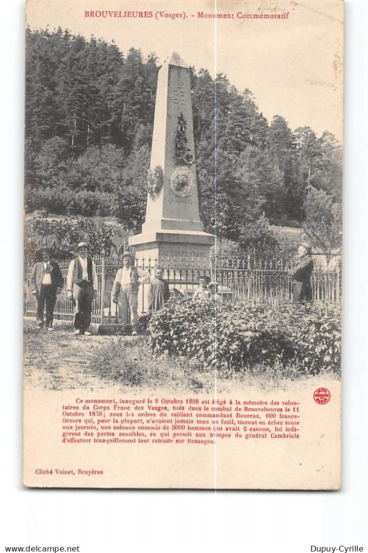 BROUVELIEURES - Monument Commémoratif - état - Brouvelieures