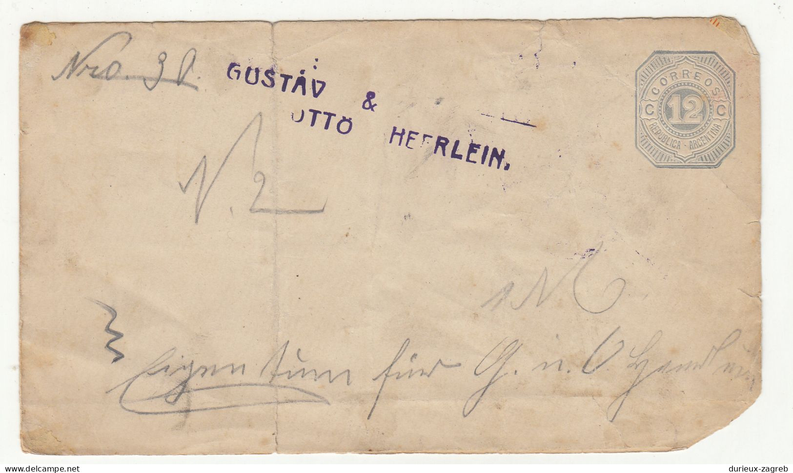 Argentina Old Postal Stationery Letter Cover Not Posted? B240401 - Interi Postali
