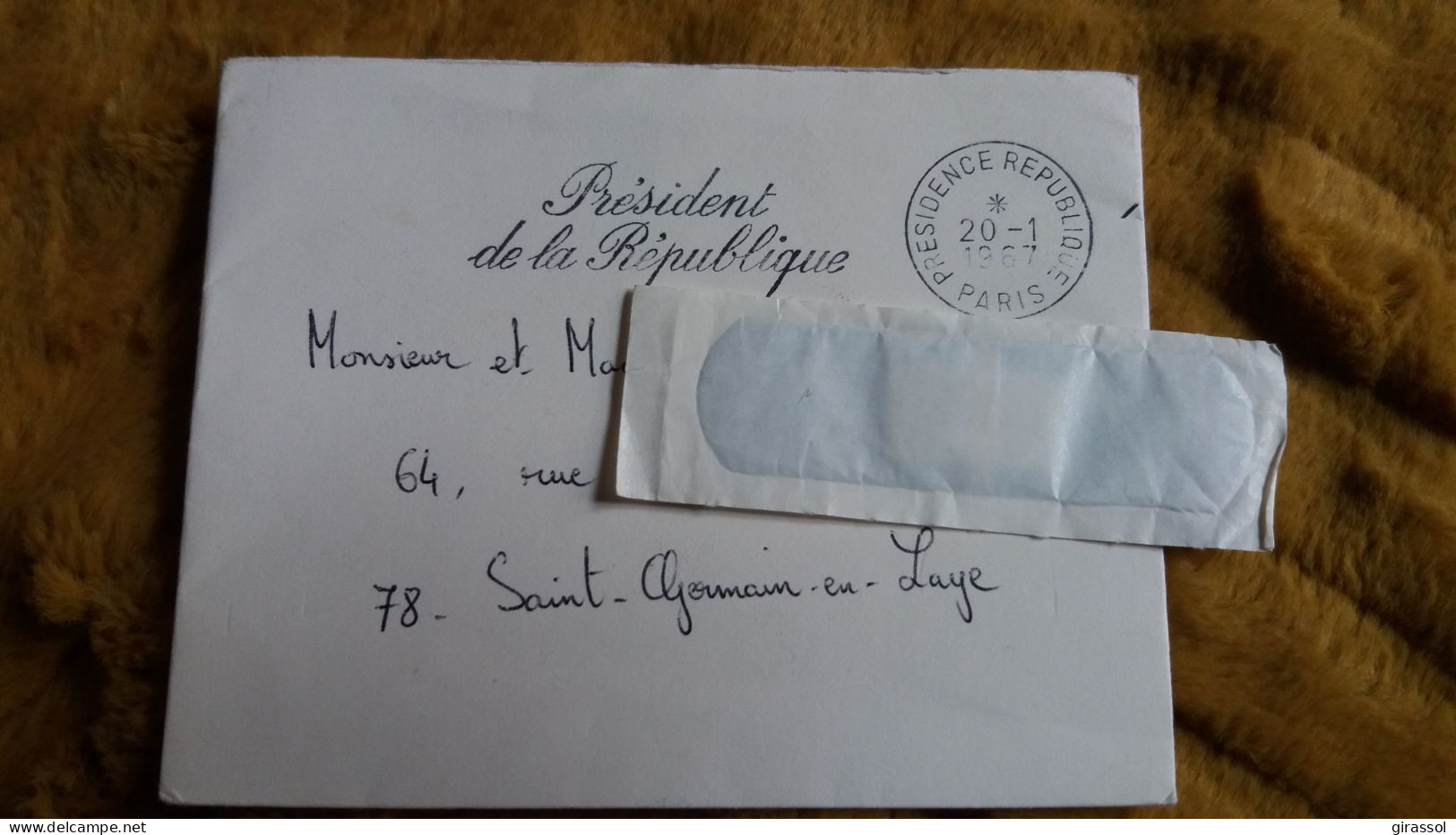 LETTRE CARTE DE VISITE PRESIDENT DE LA REPUBLIQUE CHARLES DE GAULLE FORMAT 9.5 PAR 12 CM SIGNATURE DEDICACE AUTOGRAPHE - Cartes De Visite