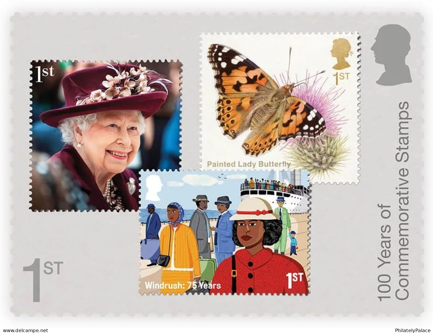 Great Britain (UK) New 2024 ,Stamp on Stamp, Lion,Queen,Butterfly,Flower,Music,Presentation Pack, Set of 10, MNH (**)