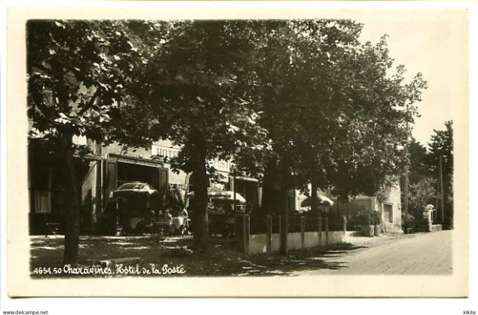 CPSM "GEP"  9 X 14 Isère CHARAVINES Hôtel De La Poste    Terrasses   Présentation Similaire Au Cartes GEP - Charavines